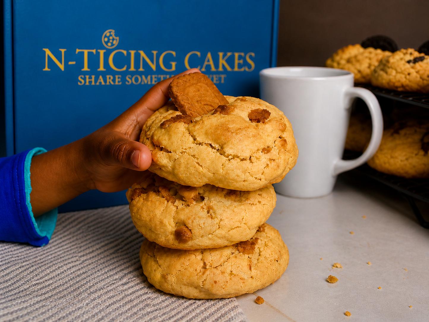 LOTUS BISCOFF & WHITE CHOCOLATE NYC COOKIES
