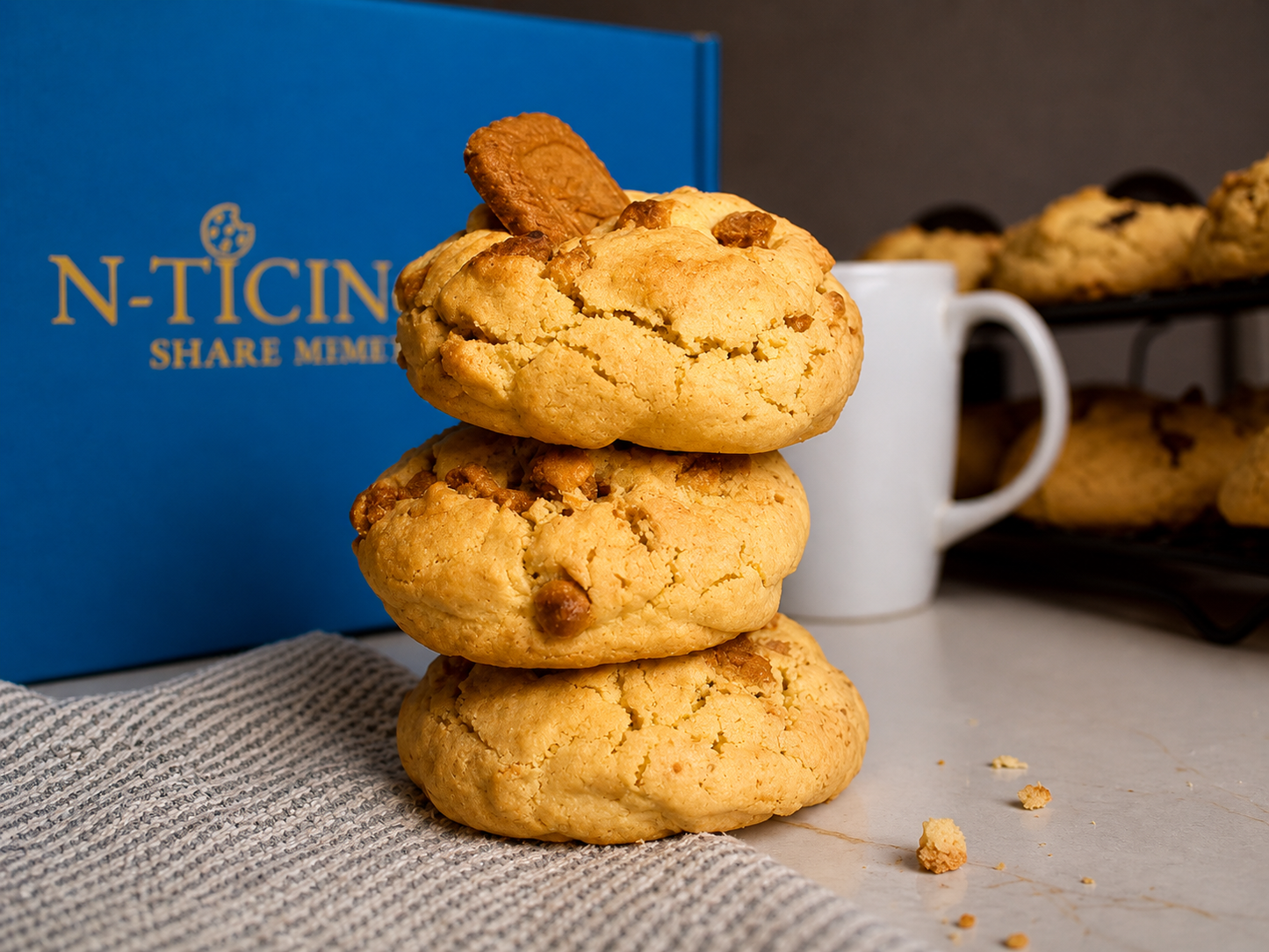 LOTUS BISCOFF & WHITE CHOCOLATE NYC COOKIES