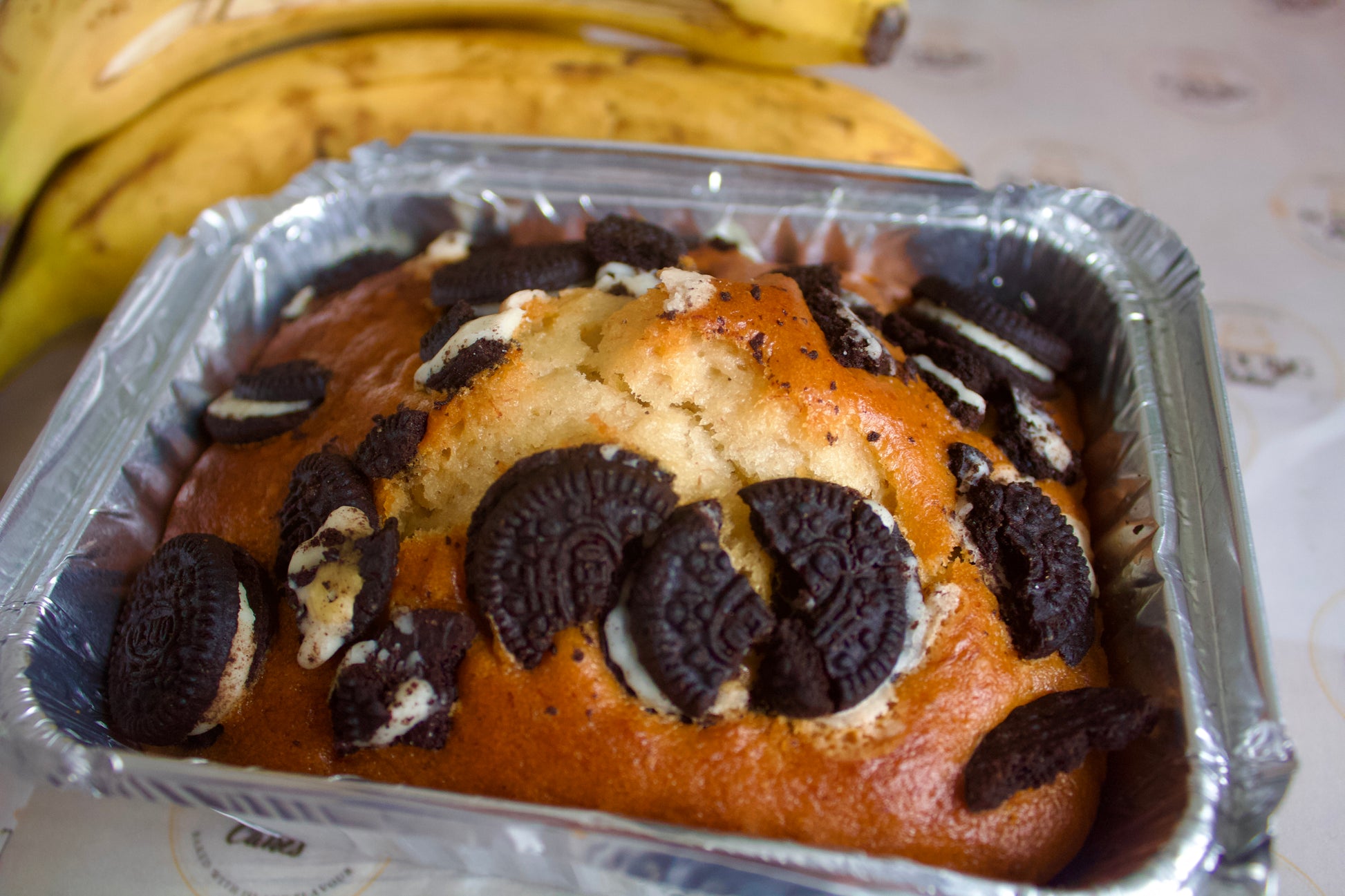 Vegan Mini Oreo Banana Bread Loaf 