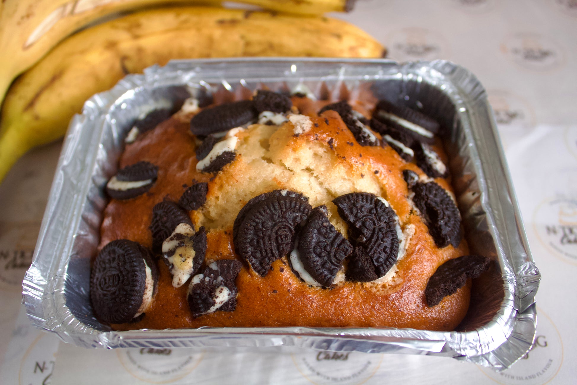 Vegan Mini Oreo Banana Bread Loaf 