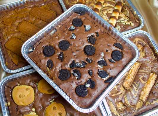 Oreo brownie slab